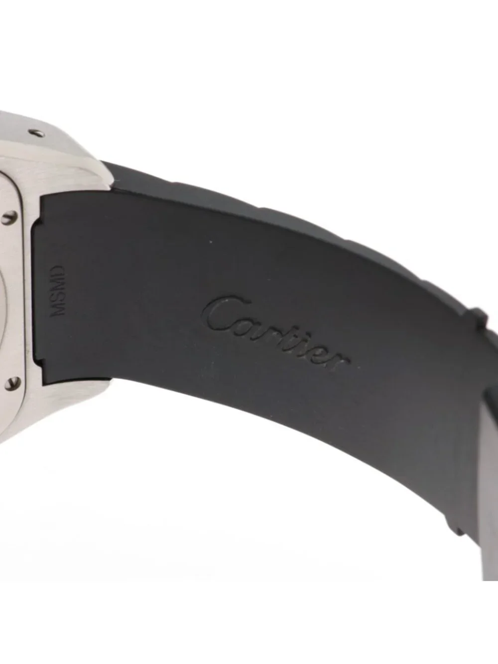 Cartier Santos 100 LM Watch Stainless Steel Silver Dial